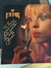 Night of the Demons Linnea Quigley Signed Original 8x10 Photo Movie Memorabilia picture