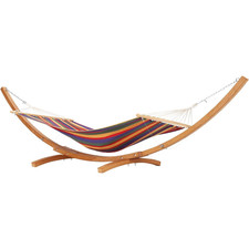 Curved Heavy Duty Wooden Hammock Stand 475 Lbs Universal Fit 9-13 Ft Hammocks picture