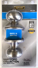 Defiant Hartford Bed & Bath Door Knob in Satin Nickel Finish - 883 624 picture