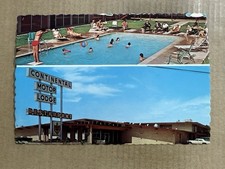 Postcard Leesville LA Louisiana Continental Motor Lodge Hotel Roadside Pool picture