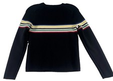 Vintage 2001 Tommy Hilfiger Jeans Women’s S Navy Striped Sweater Y2K picture