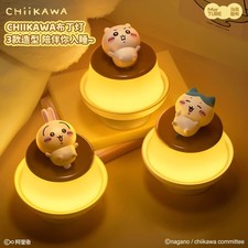 Chiikawa Hachiware Usagi Pudding Light Nightlight Bedroom Desk Lamp Ornament Toy picture