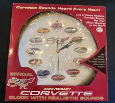 Corvette Clock 50th Anniversary With Realistic Car Sound GM Official picture
