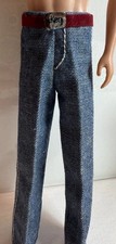 Vintage Mattel’s Barbie’s Ken’s Blue Jeans HTF Simulated Belt Ken Belt Buckle picture