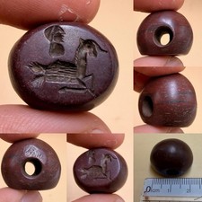 Garnet Rare Roman Old Stone Seal Intaglio Stamp Bead picture