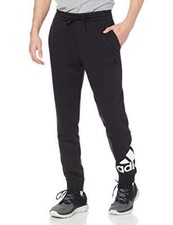 Adidas Men's Essentials French Terry Tapered Cuff Logo Pants (GK8968) Black, XL picture