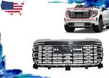 Fits 2022 2024 GMC Sierra 1500/LTD Denali Front Bumper Grille Chrome PICKUP picture