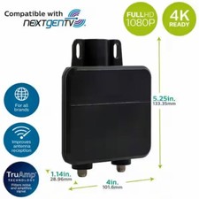 Outdoor PreAmp TV Antenna Signal Amplifier NEXTGEN, ATSC 3.0, 4K, UHD, HD, HDR picture