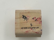 Stampin' Up 1995 Confetti Swirl Card Stamp Celebration Party picture