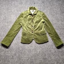 Y2k J Crew Bella Blazer Jacket Women Lizzy Maguire Velvet Lined  S/xs Vintag picture