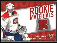 Carey Price 2007-08 Upper Deck Rookie Materials Jersey #RM-CP Montreal Canadiens picture
