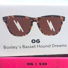 Goodr Bosley’s Basset Hound Dreams Women’s Square Tortoiseshell Brown Sunglasses picture
