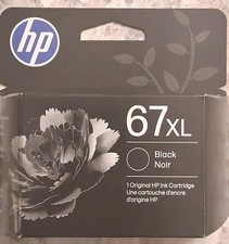 HP 67XL BLACK GENUINE INK CARTRIDGE  EXP 10/27- 05/28. BRAND NEW  picture
