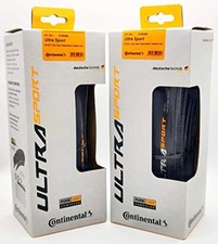 Brand New Continental Ultra Sport III 700x28 Tires Black Folding - Pair 2 Tires picture