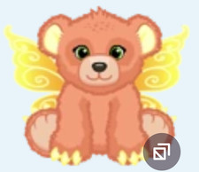Webkinz Fairykinz Bear Cub RARE PROMO orange yellow grizzly polar Virtual code picture