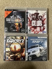 PS3 Video Game Lot Battlefield Club Far cry Need For Speed Shift PlayStation 3 picture
