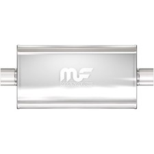 MAGNAFLOW 12579 Exhaust Muffler 3/3 Inlet/Outlet, 5x11x22 Oval, Stainless Steel, picture