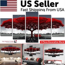5Pcs Canvas Print Paintings Landscape Pictures Wall Art Modern Living Room Decor picture