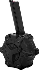AW Custom Drum Magazine for Gas Blowback Airsoft Pistols & Rifles Black picture