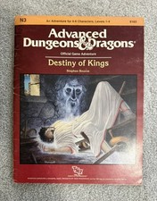 AD&D N3 Destiny of Kings Adventure Module 1986 TSR 9163 Stephen Bourne + Extra picture