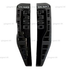 Pair DRIVER &PASSANGER Vent Badge For 2023-2026 F350 Kingranch Emblems Black picture
