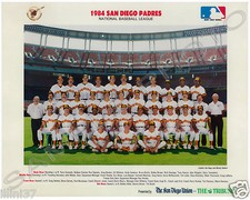 1984 SAN DIEGO PADRES BASEBALL WORLD SERIES 8X10 TEAM PHOTO GWYNN TEMPLETON SHOW picture