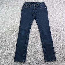 Kuhl Womens Jeans 4 Blue Danzr Skinny Low Rise Stretch Denim Drawstring picture
