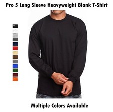 Pro 5 Long Sleeve Heavyweight T-shirt Multiple Colors Available picture