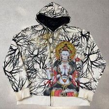 Y2K Christian Audigier Buddha Hoodie Men’s XXL Los Angeles Vintage Ed Hardy picture
