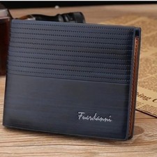 Men's Fashion Billfold Leather Wallet Credit Card Purse Clutch Bifold picture