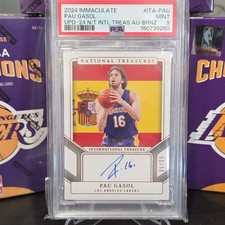 Panini 24-25 National Treasures Int'l ITA-PAU Auto 5/25 PSA 9 Rare Bronze picture