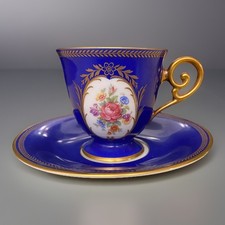 Rare Tirschenreuth Bavaria Demitasse Cup & Saucer Set picture