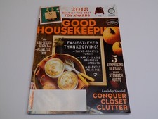 Good Housekeeping Magazine Nov 2018 Easy Thanksgiving Stomach Ache Flawless Skin picture