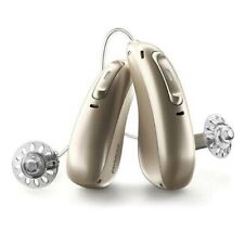 Pair of Audeo Lumity 312 RIC Silver Color Fully Upgradeable Trial Hearing Aids picture