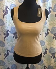 EXPRESS Women’s Beige Solid Camisole Tank Top, Regular Size XS (BRAND NEW) picture