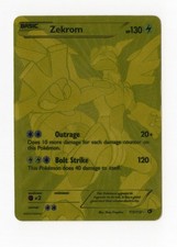 Pokemon Zekrom 115/113 Legendary Treasures Gold Secret Rare Full Art HP/MP picture