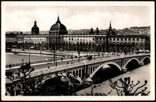 Vintage Lyon Pont Wilson & Hotel-Dieu Real Photo Postcard C.A.P. Paris RPPC picture