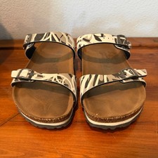 Birkis Birkenstock Womens Sydney Slide On Sandals EU 36 Abstract Floral Print picture