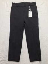 NWT J CREW Cameron Pants Women 6P 30x25 Black Cotton Stretch Slacks Office picture