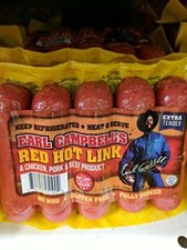 Earl Campbell's Red Hot Link Sausage 14 Oz (4 Pack) picture