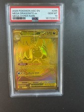 DEFECTIVE Pokmon Ascended Heroes Gold mega Dragonite ex PSA 10 SMALL DAM G3D picture