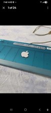 Vintage Apple USB M2452 (1998) Teal Blue iMac Extended Keyboard G3 G4 G5 picture