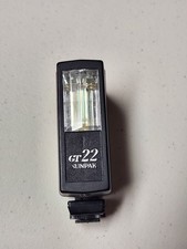 Sunpak GT22 Hot Shoe Flash Manual Vintage Camera Speedlight Japan AA Working picture