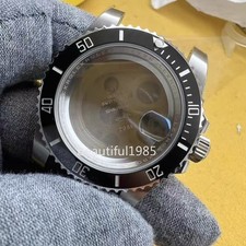 904L Stainless steel 40mm Watch Case for RolexSubmariner 116610 Date Black 3135  picture