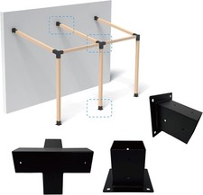 Pergola Bracket Kit 4X4, Including 1 Wall Base, 1 105 ° 4-Way and 1 Bases, 1 Set picture