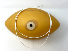 FULL-SIZE Latex Football Bladder + WHITE NFL Style Suede Lace Repair Kit  picture