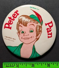 Vintage Peter Pan Walt Disney Pinback Pin picture
