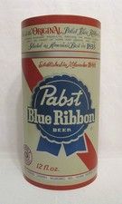 Vintage Pabst Blue Ribbon Steel Trash Can 1950's-60's PBR 16