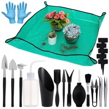 20pcs Small Gardening Tools Set for Women - Perfect Gifts for Beginners, Green picture
