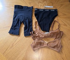 Skims Body Set Seamless Sculpt High Waisted Shorts Shape wear Bra XXS Lot NEW picture